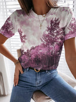 Comfy Print Short Sleeve Top